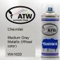 Preview: Chevrolet, Medium Gray Metallic (Wheel color), WA162D: 400ml Sprühdose, von ATW Autoteile West.